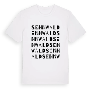 Sennwald ordlek t-shirt – ekologisk bomull t-shirt från Pinshirt