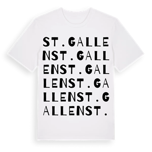St. Gallen ordlek t-shirt – ekologisk bomull t-shirt från Pinshirt