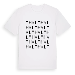 Thal ordlek t-shirt – ekologisk bomull t-shirt från Pinshirt