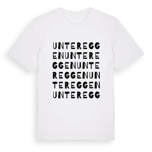Untereggen ordlek t-shirt – ekologisk bomull t-shirt från Pinshirt