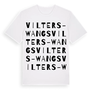 Vilters-Wangs ordlek t-shirt – ekologisk bomull t-shirt från Pinshirt