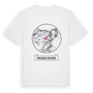 Wahlkreis Rheintal t-shirt – ekologisk bomull t-shirt från Pinshirt