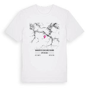Wahlkreis Sarganserland karta t-shirt – ekologisk bomull t-shirt från Pinshirt