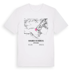 Wahlkreis Werdenberg karta t-shirt – ekologisk bomull t-shirt från Pinshirt