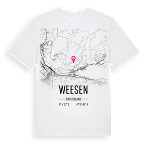 Weesen karta t-shirt – ekologisk bomull t-shirt från Pinshirt