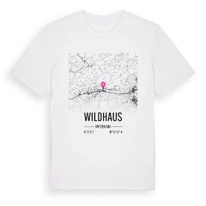 Wildhaus karta t-shirt – ekologisk bomull t-shirt från Pinshirt