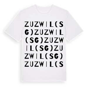 Zuzwil (SG) ordlek t-shirt – ekologisk bomull t-shirt från Pinshirt