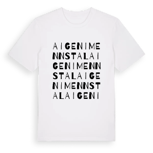 Aigen im Ennstal ordlek t-shirt – ekologisk bomull t-shirt från Pinshirt