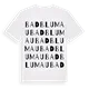Bad Blumau ordlek t-shirt
