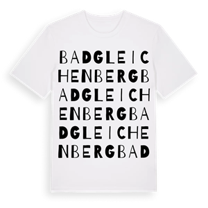 Bad Gleichenberg ordlek t-shirt – ekologisk bomull t-shirt från Pinshirt