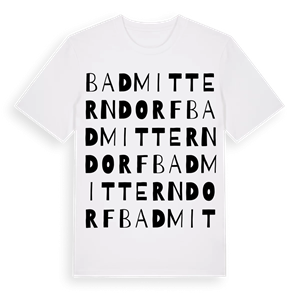 Bad Mitterndorf ordlek t-shirt – ekologisk bomull t-shirt från Pinshirt
