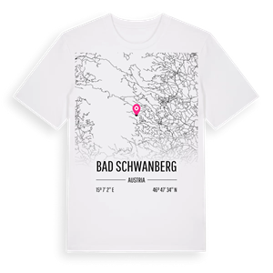 Bad Schwanberg karta t-shirt – ekologisk bomull t-shirt från Pinshirt