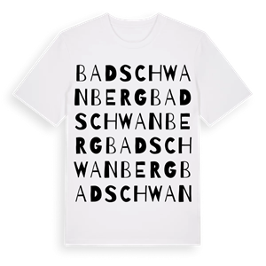 Bad Schwanberg ordlek t-shirt – ekologisk bomull t-shirt från Pinshirt