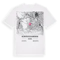 Bezirk Deutschlandsberg karta t-shirt