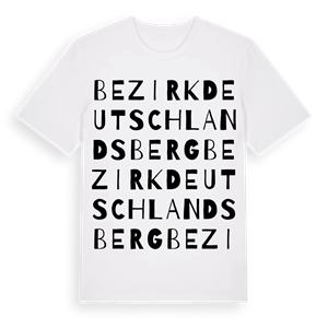 Bezirk Deutschlandsberg ordlek t-shirt – ekologisk bomull t-shirt från Pinshirt