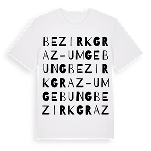 Bezirk Graz-Umgebung ordlek t-shirt – ekologisk bomull t-shirt från Pinshirt