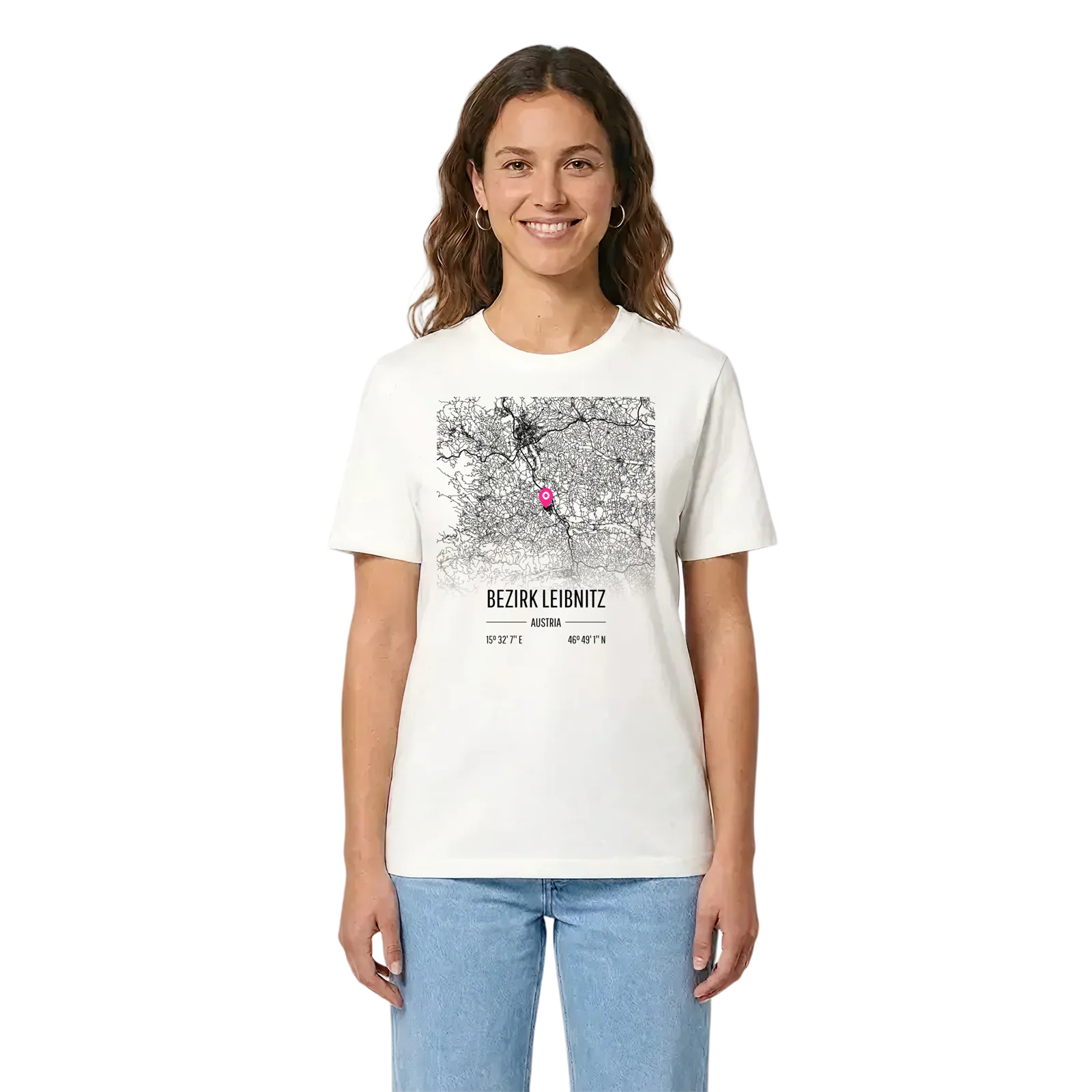 Bezirk Leibnitz karta t-shirt – White, i miljö