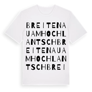 Breitenau am Hochlantsch ordlek t-shirt – ekologisk bomull t-shirt från Pinshirt
