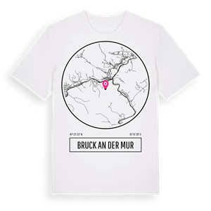 Bruck an der Mur t-shirt – ekologisk bomull t-shirt från Pinshirt