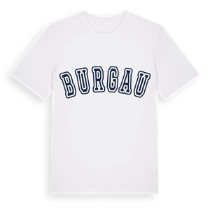 Burgau college t-shirt – ekologisk bomull t-shirt från Pinshirt