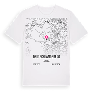 Deutschlandsberg karta t-shirt – ekologisk bomull t-shirt från Pinshirt