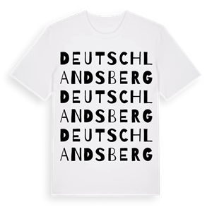 Deutschlandsberg ordlek t-shirt – ekologisk bomull t-shirt från Pinshirt
