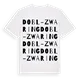 Dobl-Zwaring ordlek t-shirt