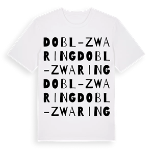 Dobl-Zwaring ordlek t-shirt – ekologisk bomull t-shirt från Pinshirt