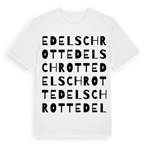 Edelschrott ordlek t-shirt – ekologisk bomull t-shirt från Pinshirt