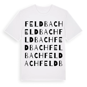 Feldbach ordlek t-shirt – ekologisk bomull t-shirt från Pinshirt