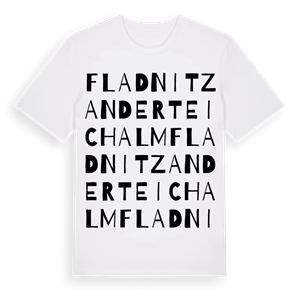 Fladnitz an der Teichalm ordlek t-shirt – ekologisk bomull t-shirt från Pinshirt