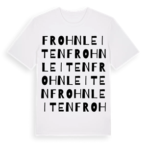Frohnleiten ordlek t-shirt – ekologisk bomull t-shirt från Pinshirt