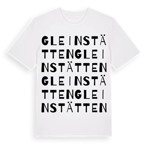 Gleinstätten ordlek t-shirt – ekologisk bomull t-shirt från Pinshirt