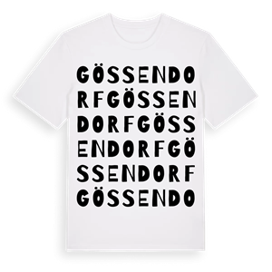 Gössendorf ordlek t-shirt – ekologisk bomull t-shirt från Pinshirt