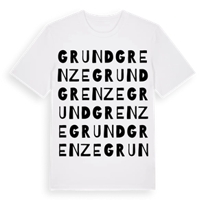Grundgrenze ordlek t-shirt – ekologisk bomull t-shirt från Pinshirt