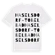 Haselsdorf-Tobelbad ordlek t-shirt