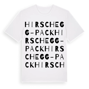 Hirschegg-Pack ordlek t-shirt – ekologisk bomull t-shirt från Pinshirt