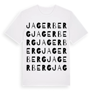 Jagerberg ordlek t-shirt – ekologisk bomull t-shirt från Pinshirt