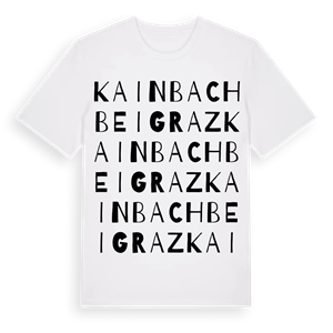 Kainbach bei Graz ordlek t-shirt – ekologisk bomull t-shirt från Pinshirt
