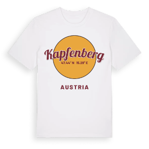 Kapfenberg cirkel t-shirt – ekologisk bomull t-shirt från Pinshirt