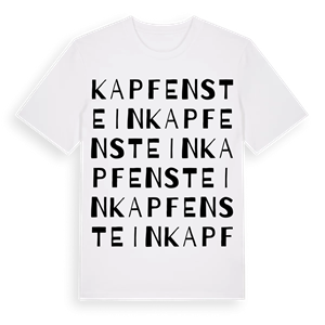 Kapfenstein ordlek t-shirt – ekologisk bomull t-shirt från Pinshirt