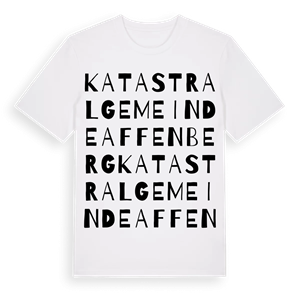 Katastralgemeinde Affenberg ordlek t-shirt – ekologisk bomull t-shirt från Pinshirt
