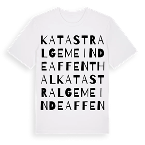 Katastralgemeinde Affenthal ordlek t-shirt – ekologisk bomull t-shirt från Pinshirt