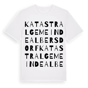 Katastralgemeinde Albersdorf ordlek t-shirt – ekologisk bomull t-shirt från Pinshirt
