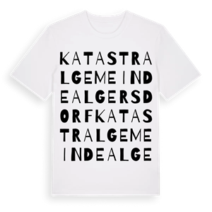 Katastralgemeinde Algersdorf ordlek t-shirt – ekologisk bomull t-shirt från Pinshirt