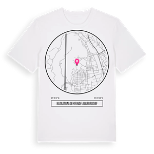 Katastralgemeinde Algersdorf t-shirt – ekologisk bomull t-shirt från Pinshirt