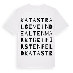 Katastralgemeinde Altenmarkt bei Fürstenfeld ordlek t-shirt – ekologisk bomull t-shirt från Pinshirt