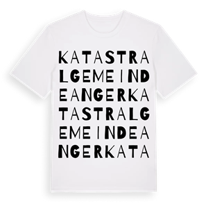 Katastralgemeinde Anger ordlek t-shirt – ekologisk bomull t-shirt från Pinshirt