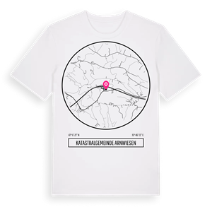 Katastralgemeinde Arnwiesen t-shirt – ekologisk bomull t-shirt från Pinshirt