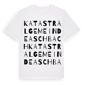 Katastralgemeinde Aschbach ordlek t-shirt – ekologisk bomull t-shirt från Pinshirt